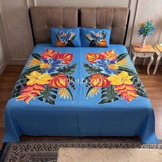 Hot Sale Rayon Bedsheet Hand Painted by Balinese Artisans
